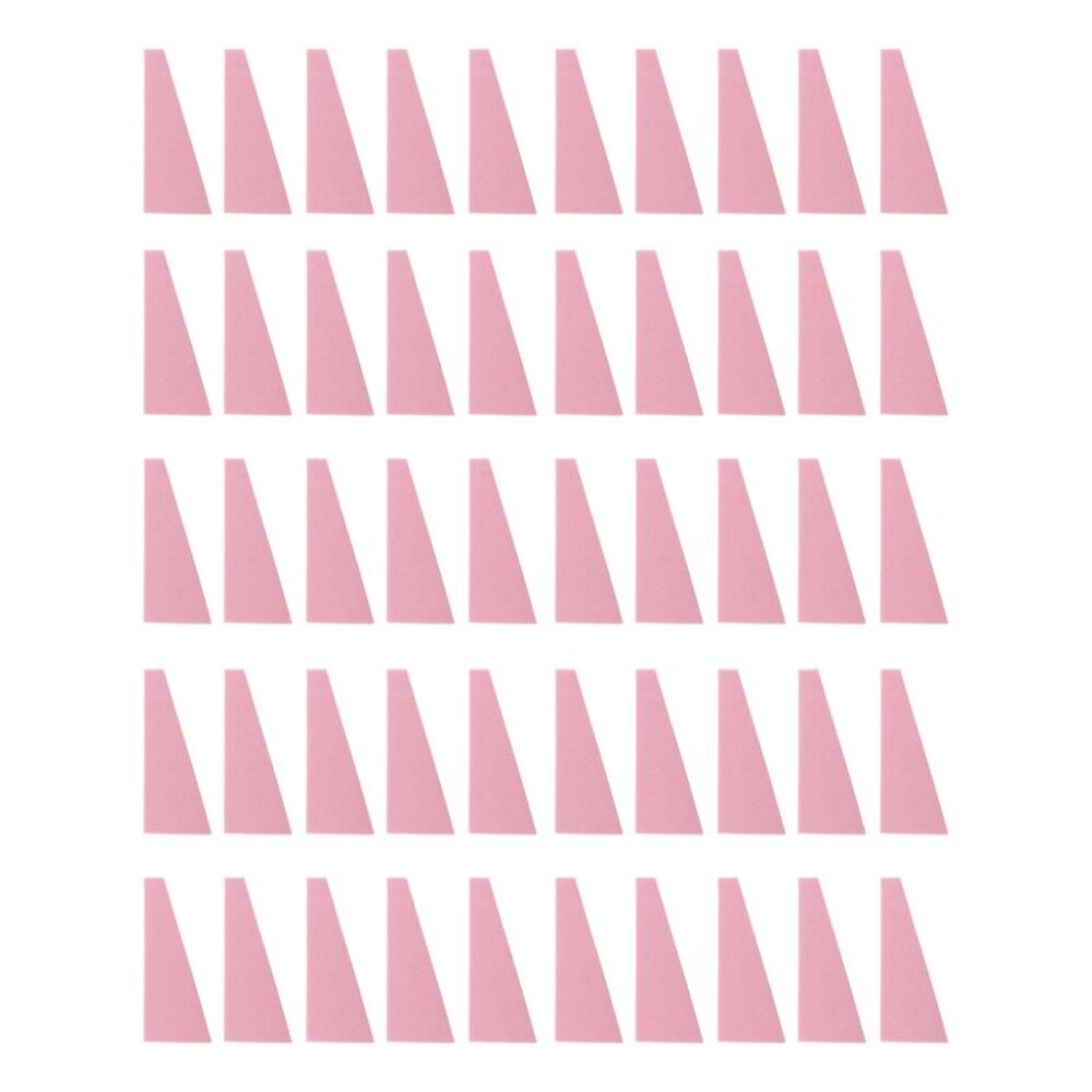 Trapezoid Face Makeup Sponge Pink 50 Pcs